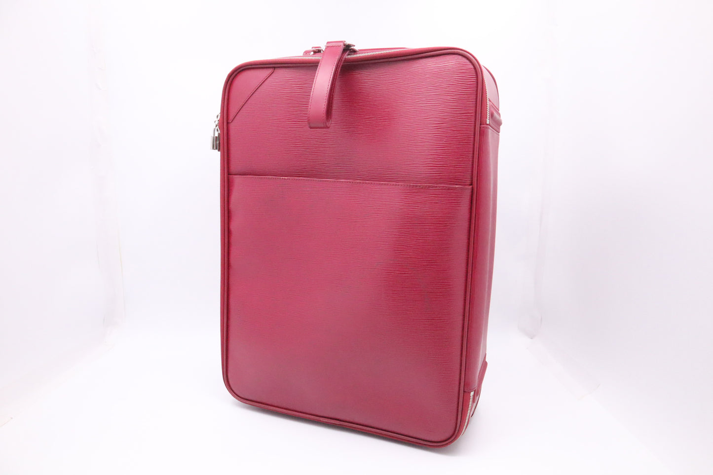 Louis Vuitton Pegase 55 in Rouge Pomodoro Epi Leather