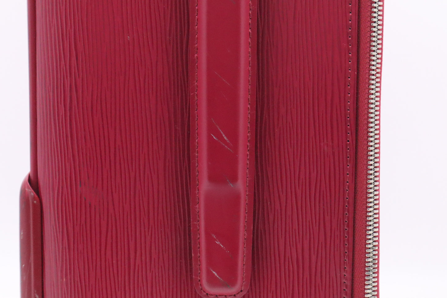 Louis Vuitton Pegase 55 in Rouge Pomodoro Epi Leather