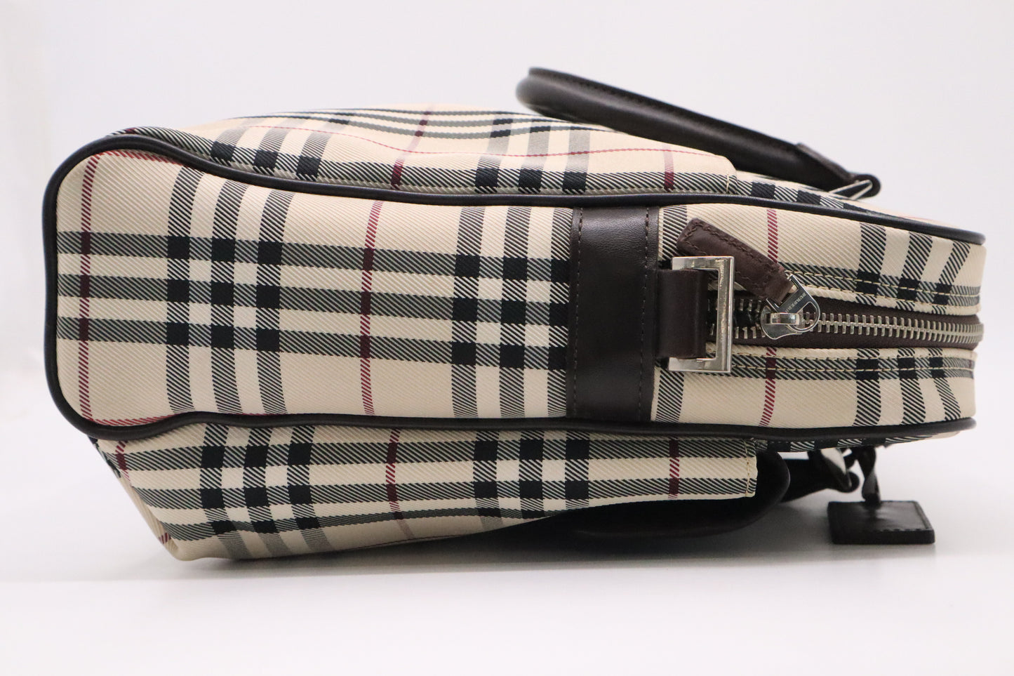 Burberry Laptop Bag in Beige Checked Canvas Used – Weekly Lux Drop
