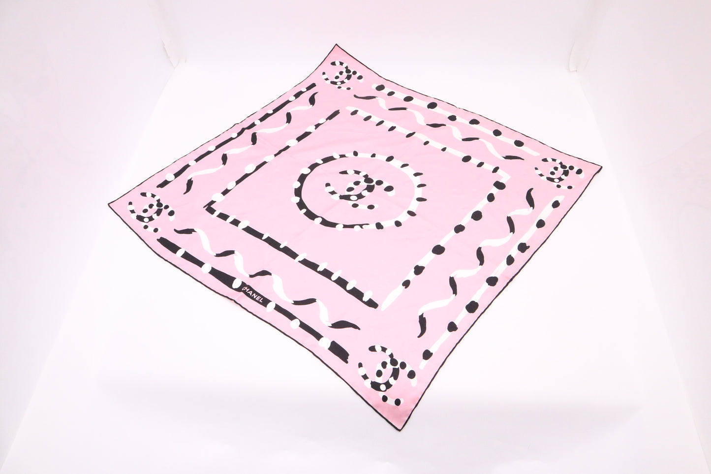 Chanel Scarf in Pink Silk
