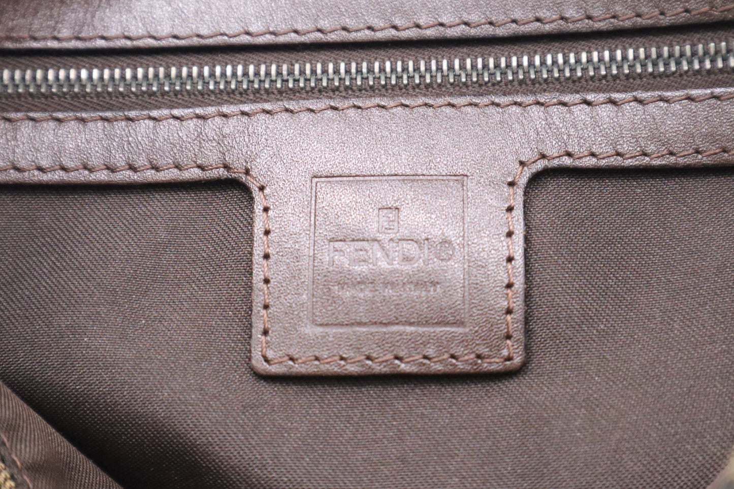 Fendi Mama Baguette in Zucca Canvas