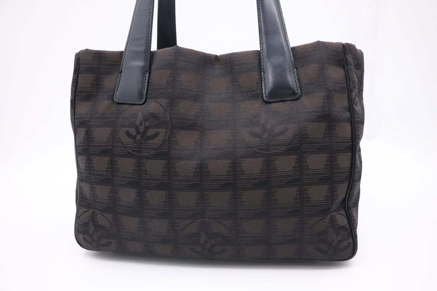 Chanel New Travel Line Tote Bag in Black Canvas