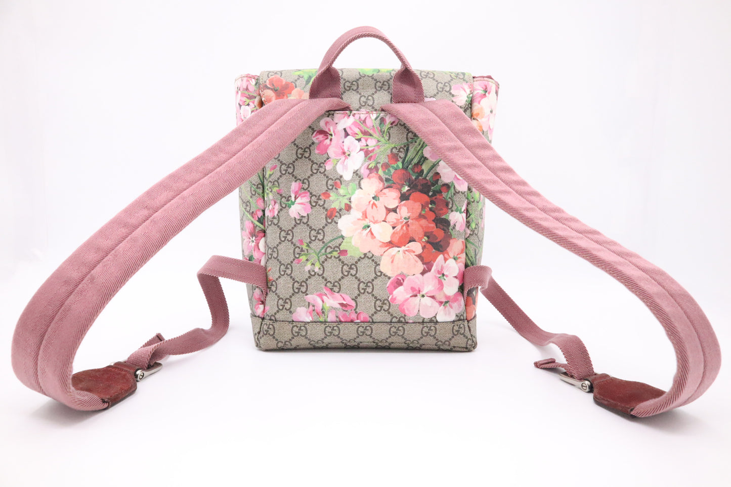 Gucci Blooms Backpack in GG Supreme Canvas