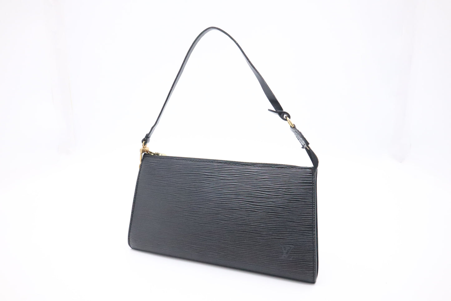 Louis Vuitton Pochette Accessoires in Black Epi Leather