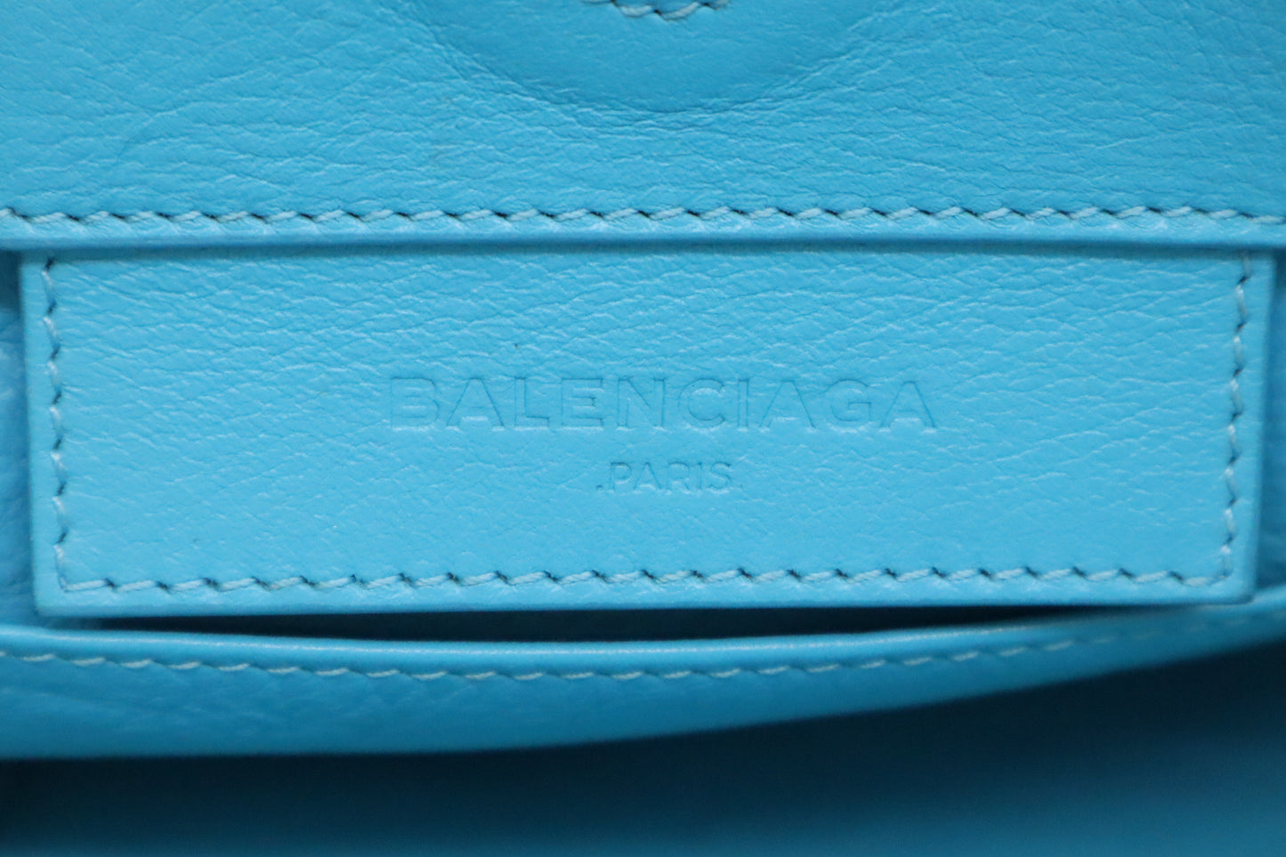 Balenciaga Papier Handbag in Blue Leather