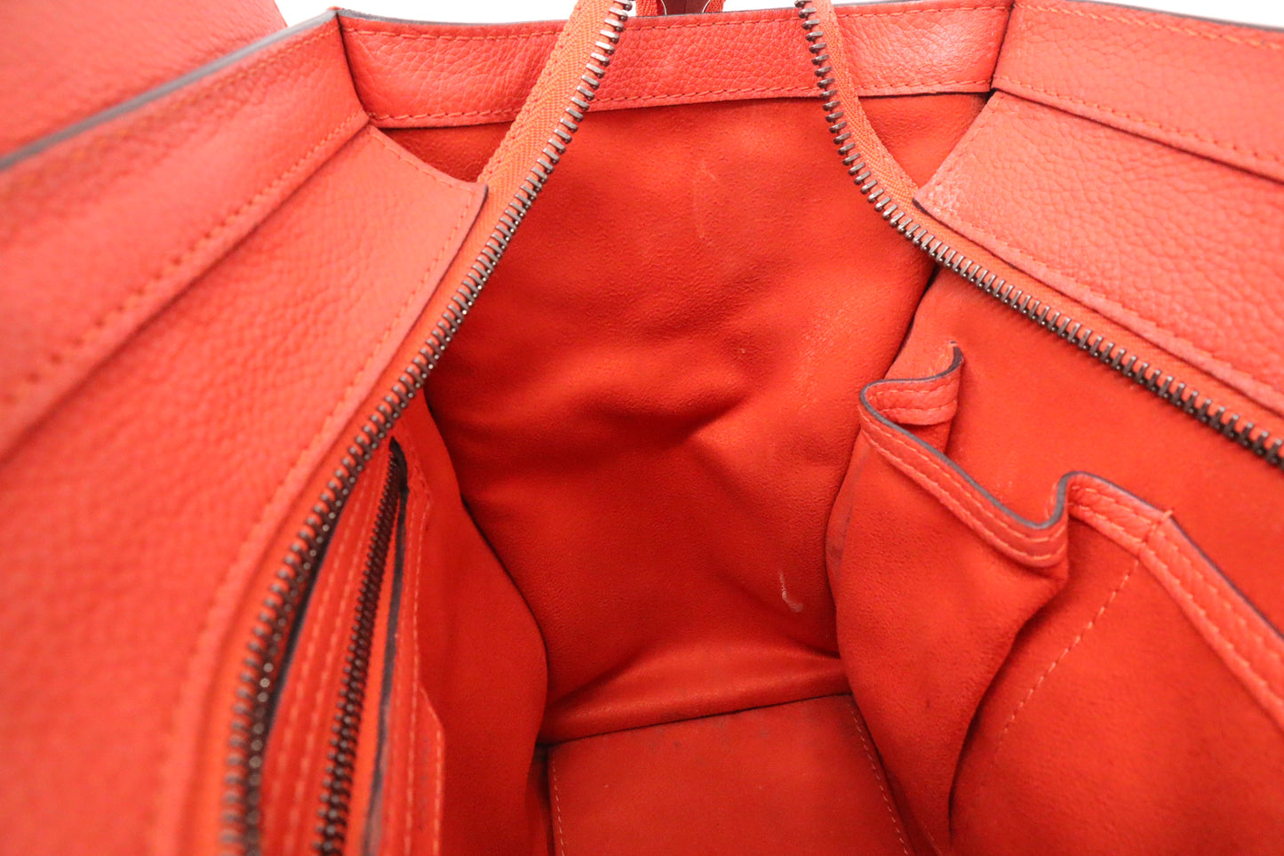 Celine Luggage in Red Leather