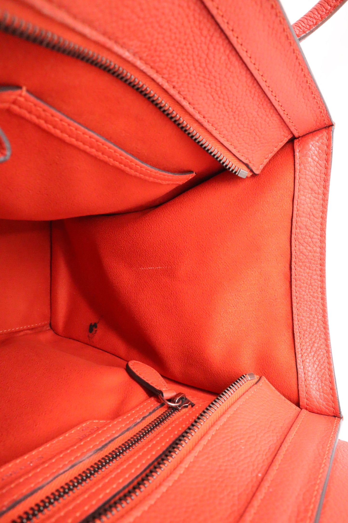 Celine Luggage in Red Leather