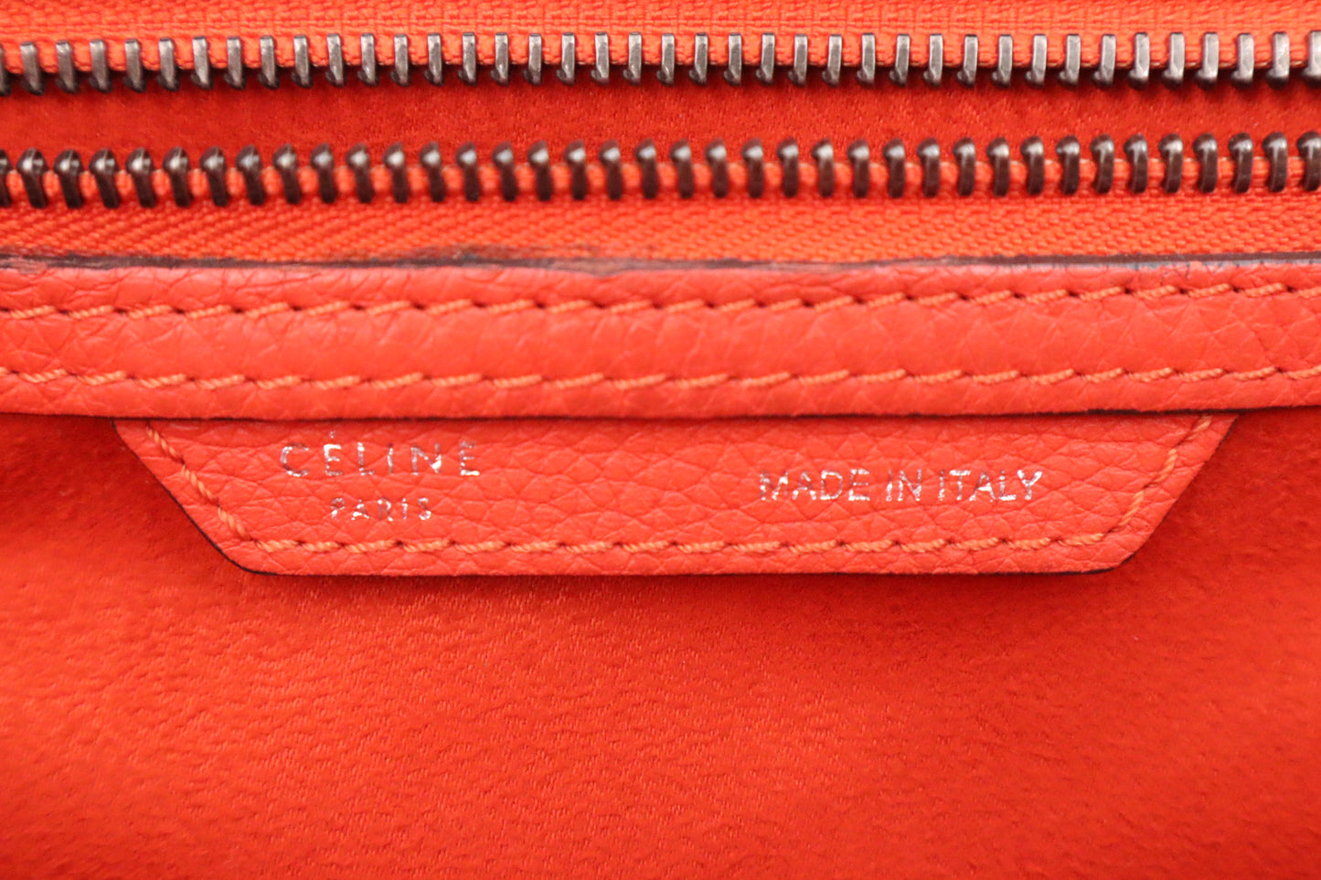 Celine Luggage in Red Leather