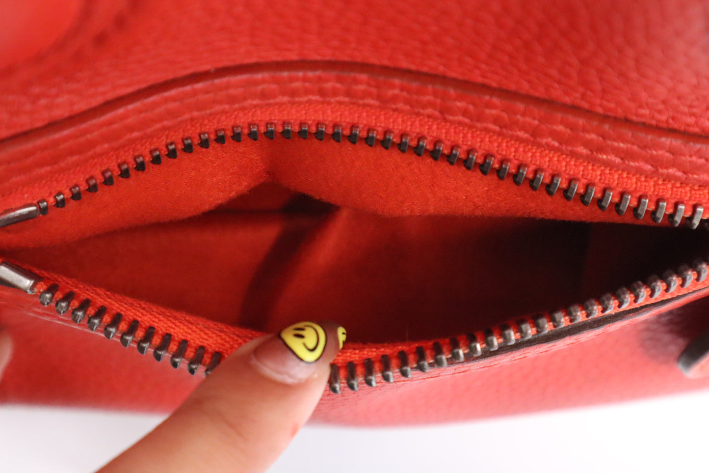 Celine Luggage in Red Leather