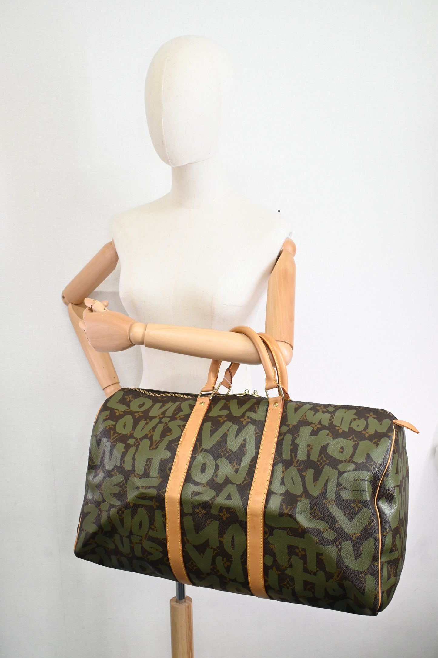 Louis Vuitton x Stephen Sprouse Keepall 50 in Green Graffiti Monogram Canvas