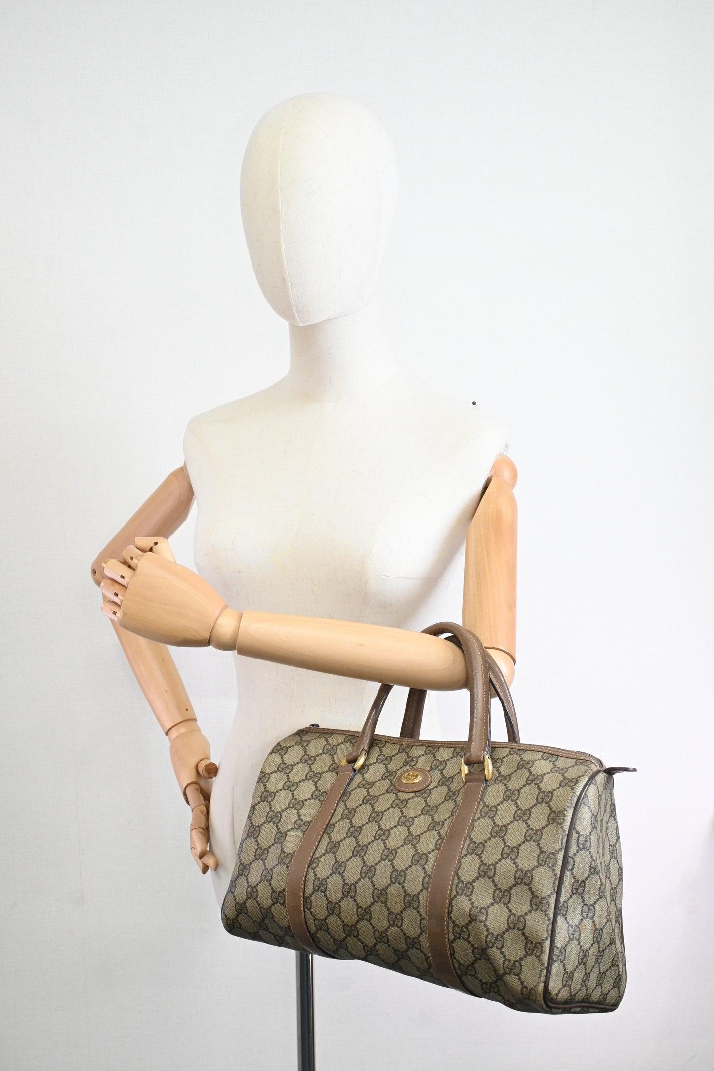 Gucci Boston Bag in GG Supreme Canvas
