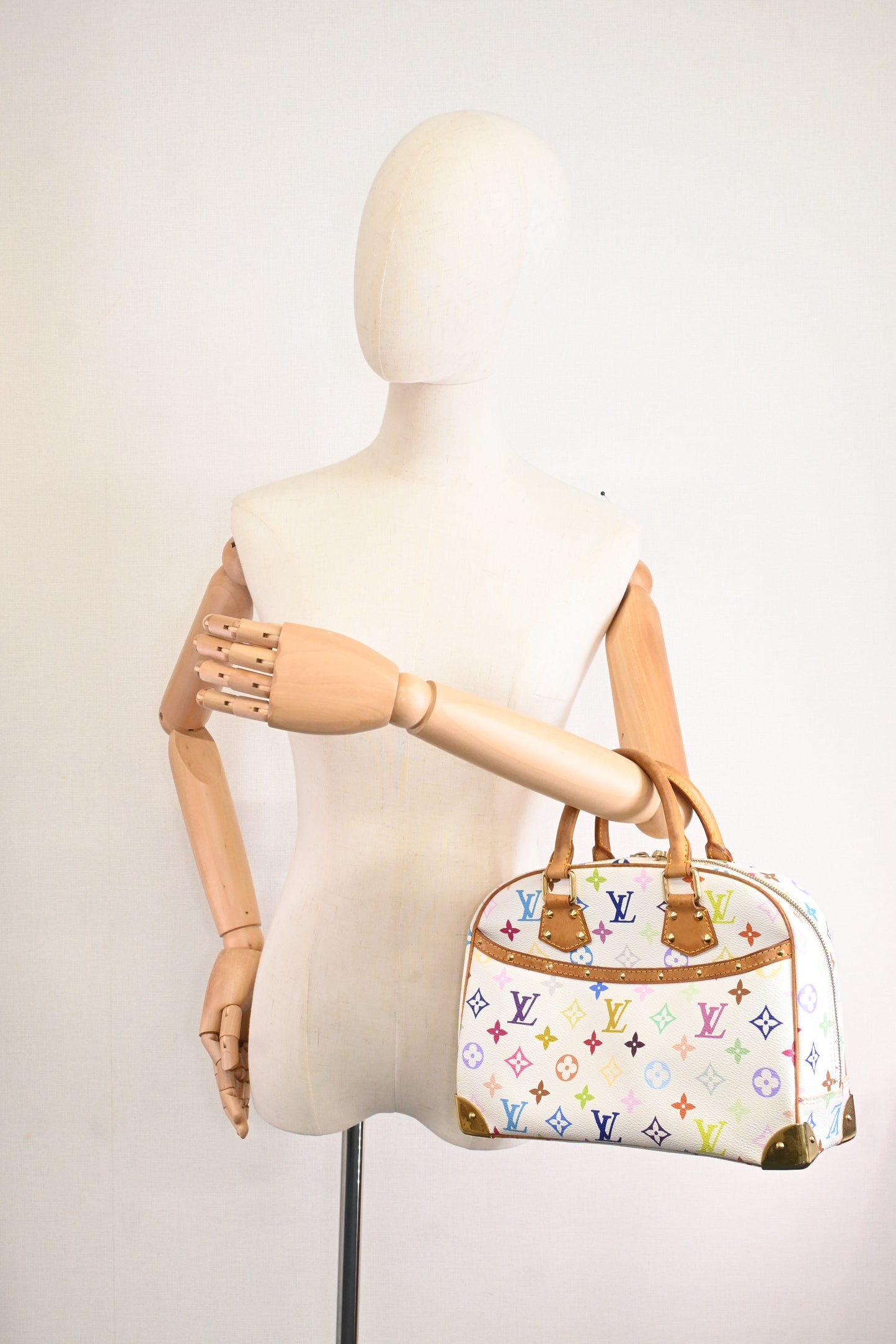 Louis Vuitton Trouville in White Multicolor Canvas