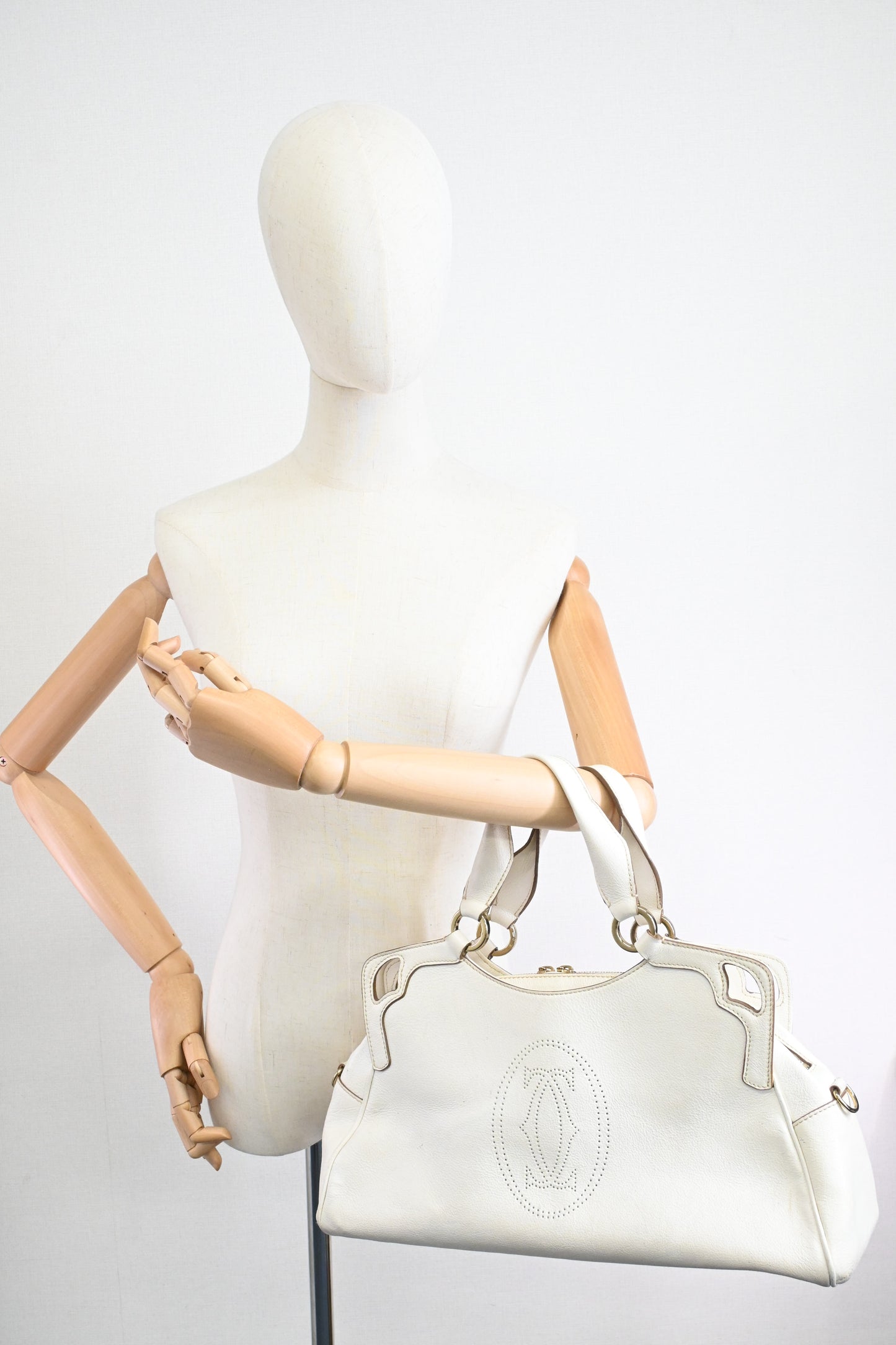 Cartier Marcello in White Leather