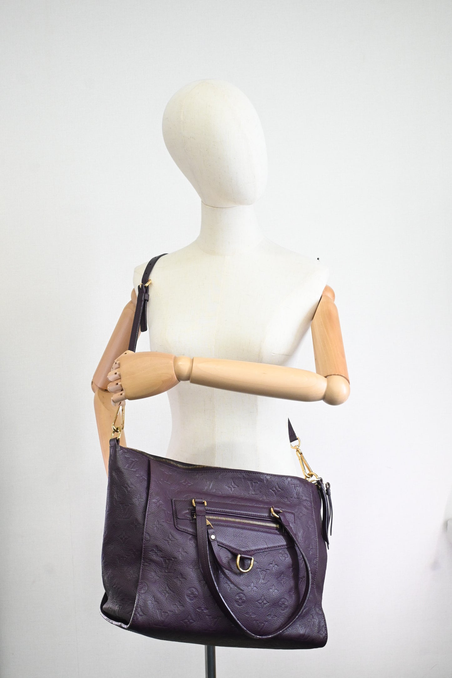 Louis Vuitton Lumineuse PM in Purple Empreinte Leather