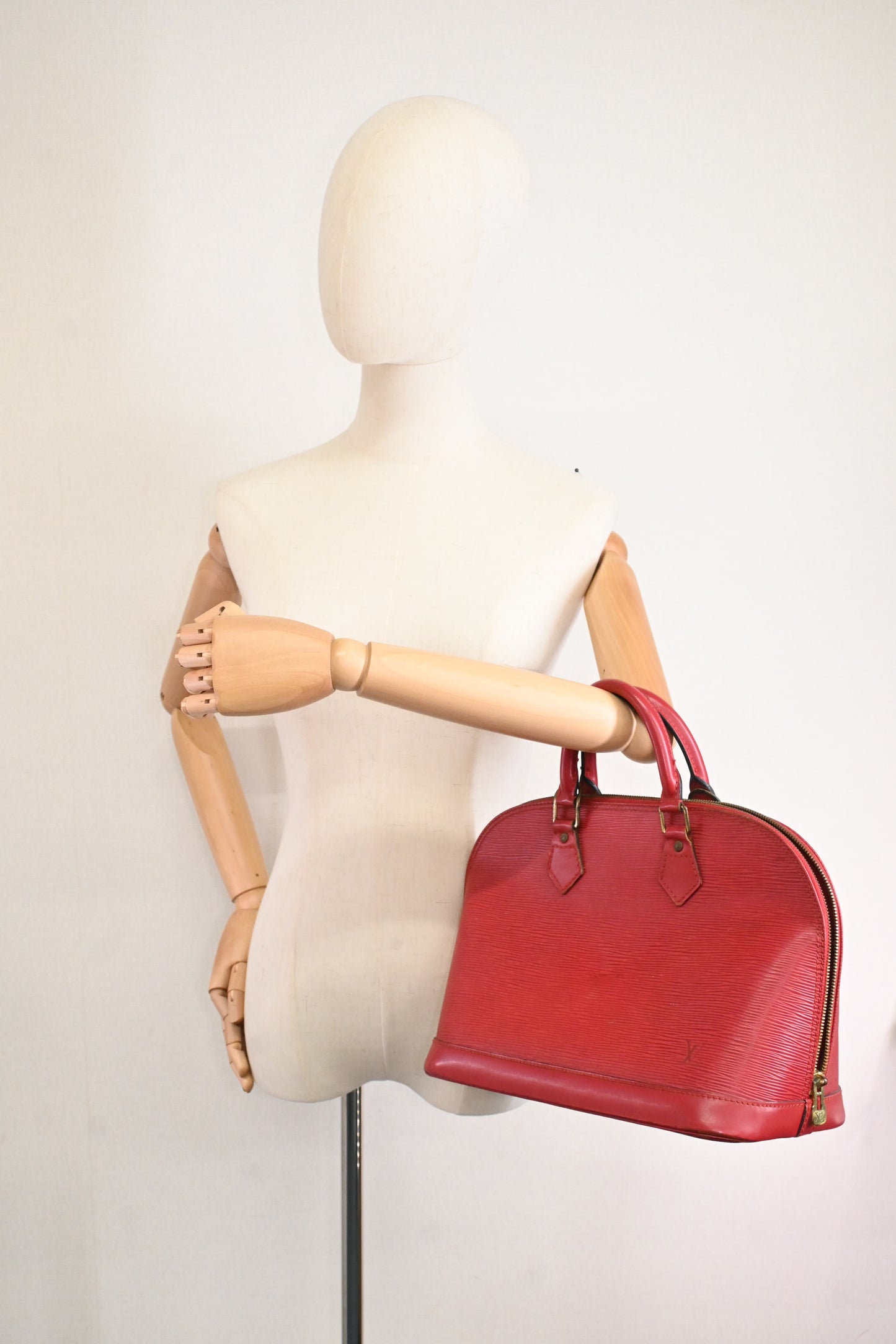 Louis Vuitton Alma in Red Epi Leather