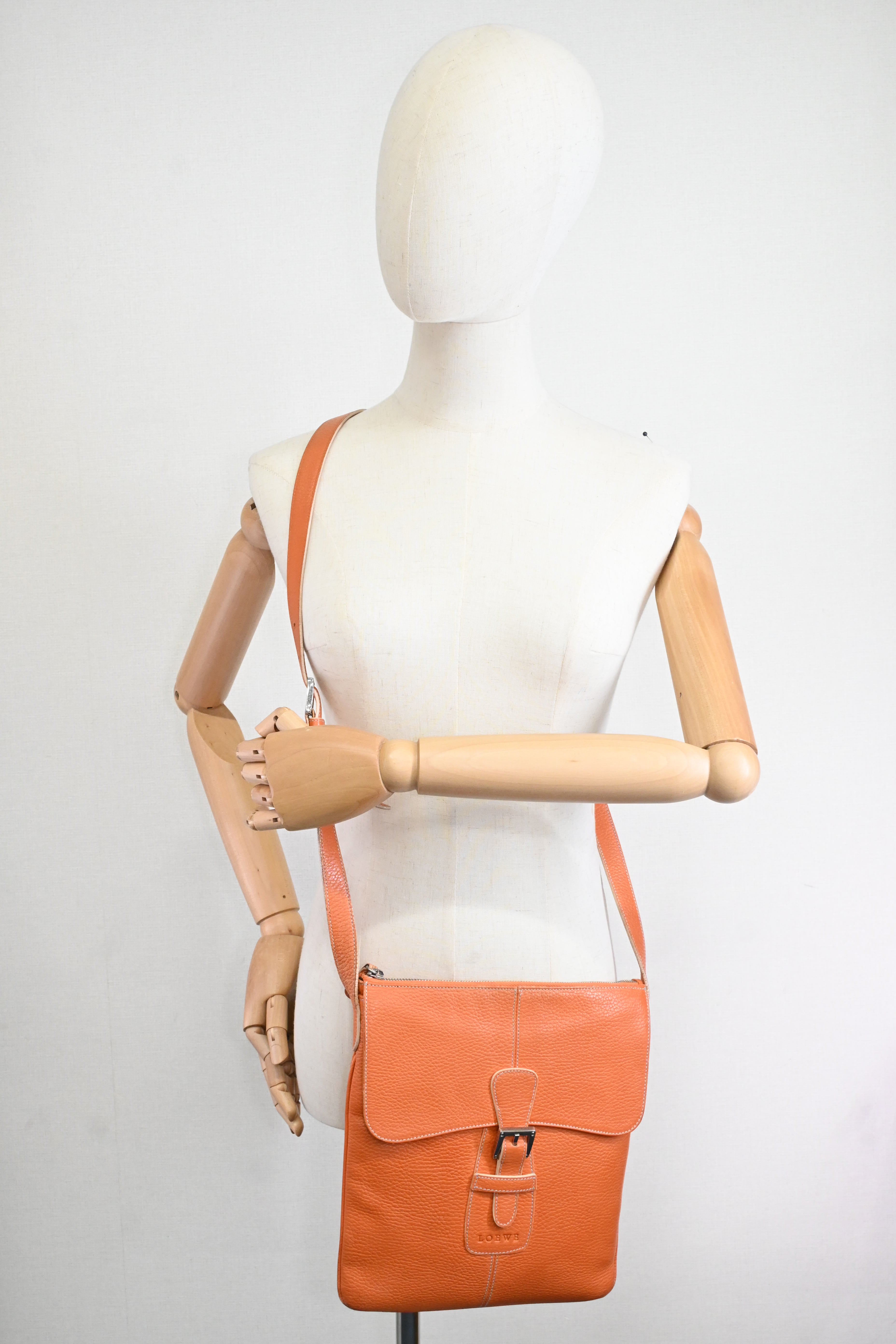 Loewe Crossbody in Orange Leather – Weekly Lux Drop