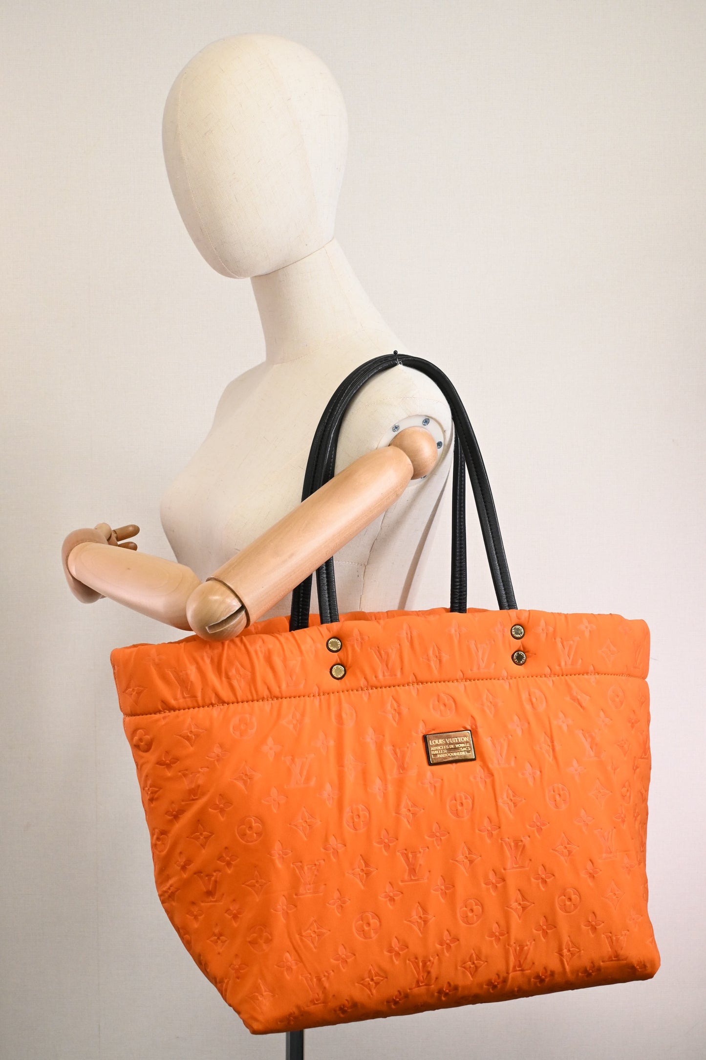 Louis Vuitton Scuba Tote Bag in Orange Canvas