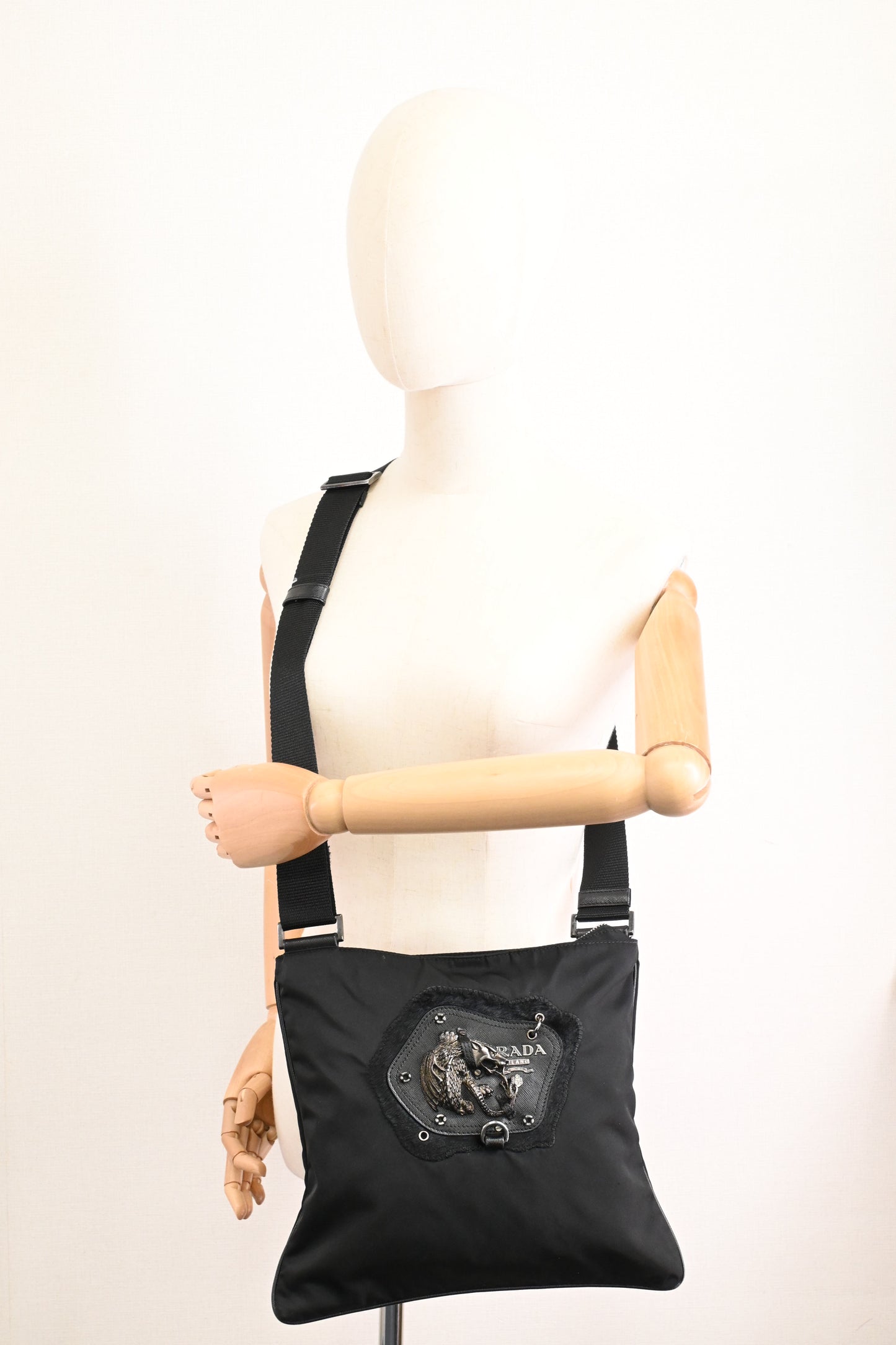 Prada Chimera Crossbody Bag in Black Nylon