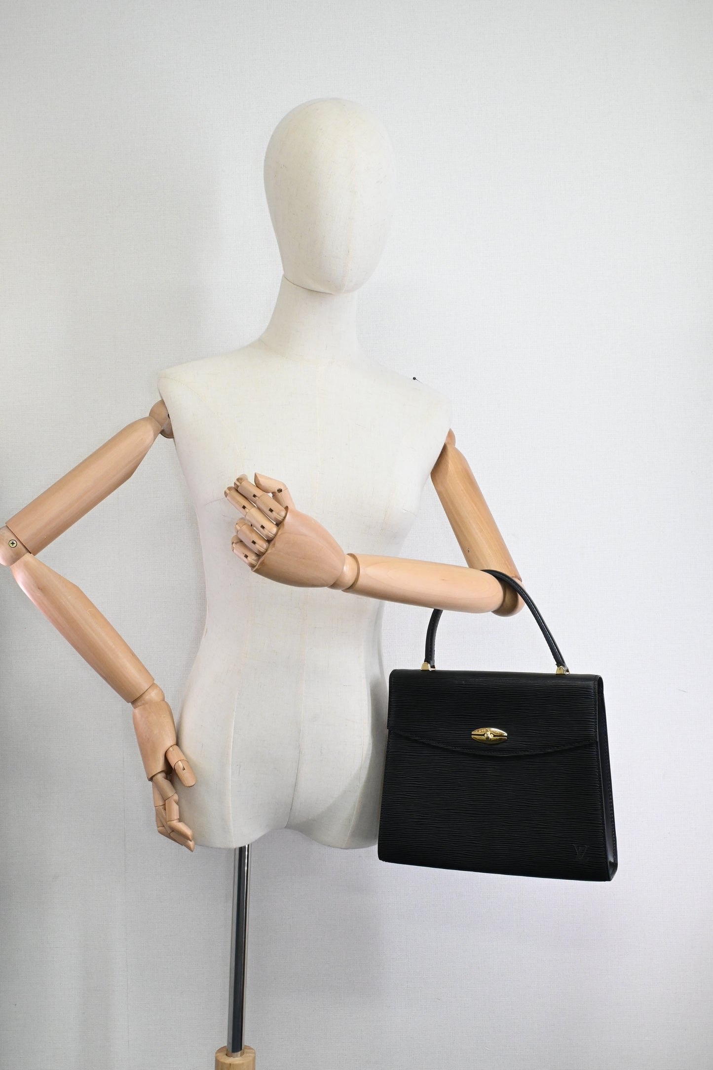 Louis Vuitton Malesherbes in Black Epi Leather