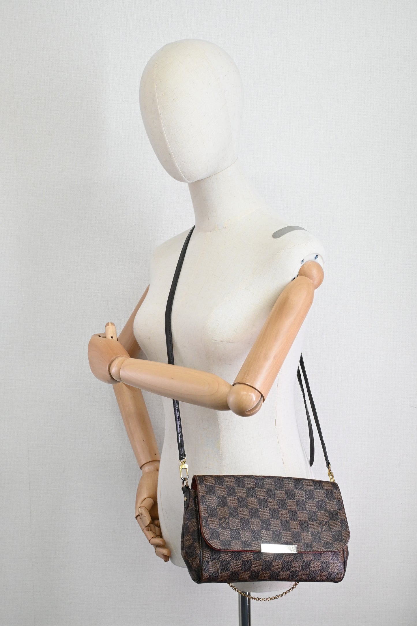 Louis Vuitton Favorite MM in Damier Ebene Canvas