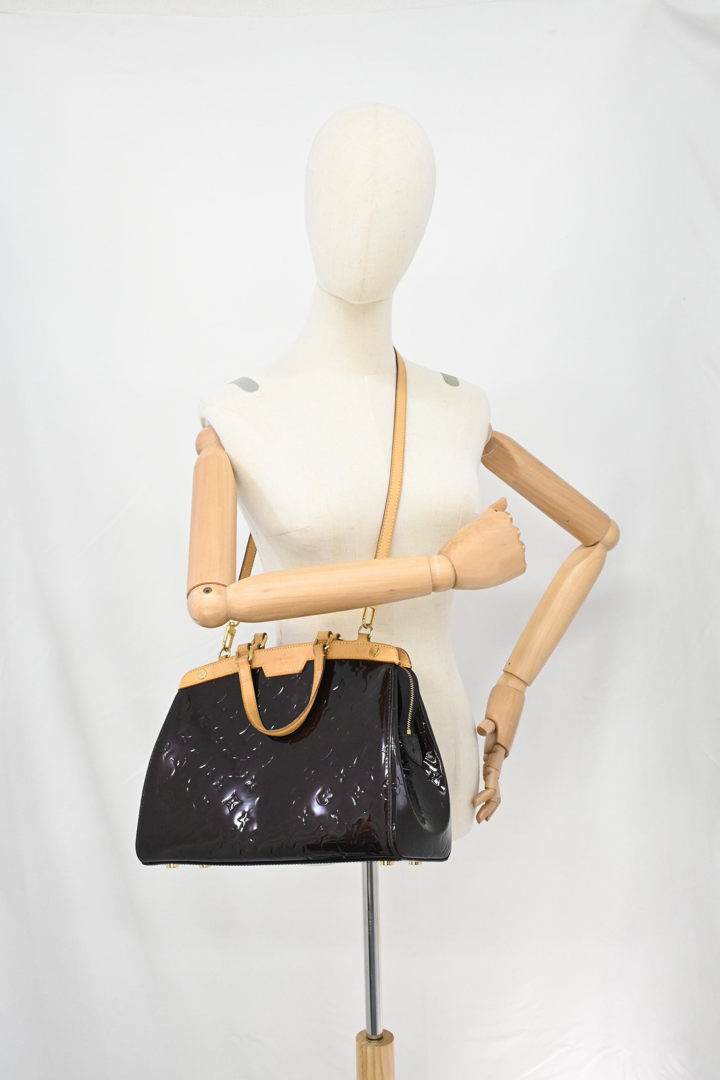 Louis Vuitton Brea in Amarante Vernis Leather