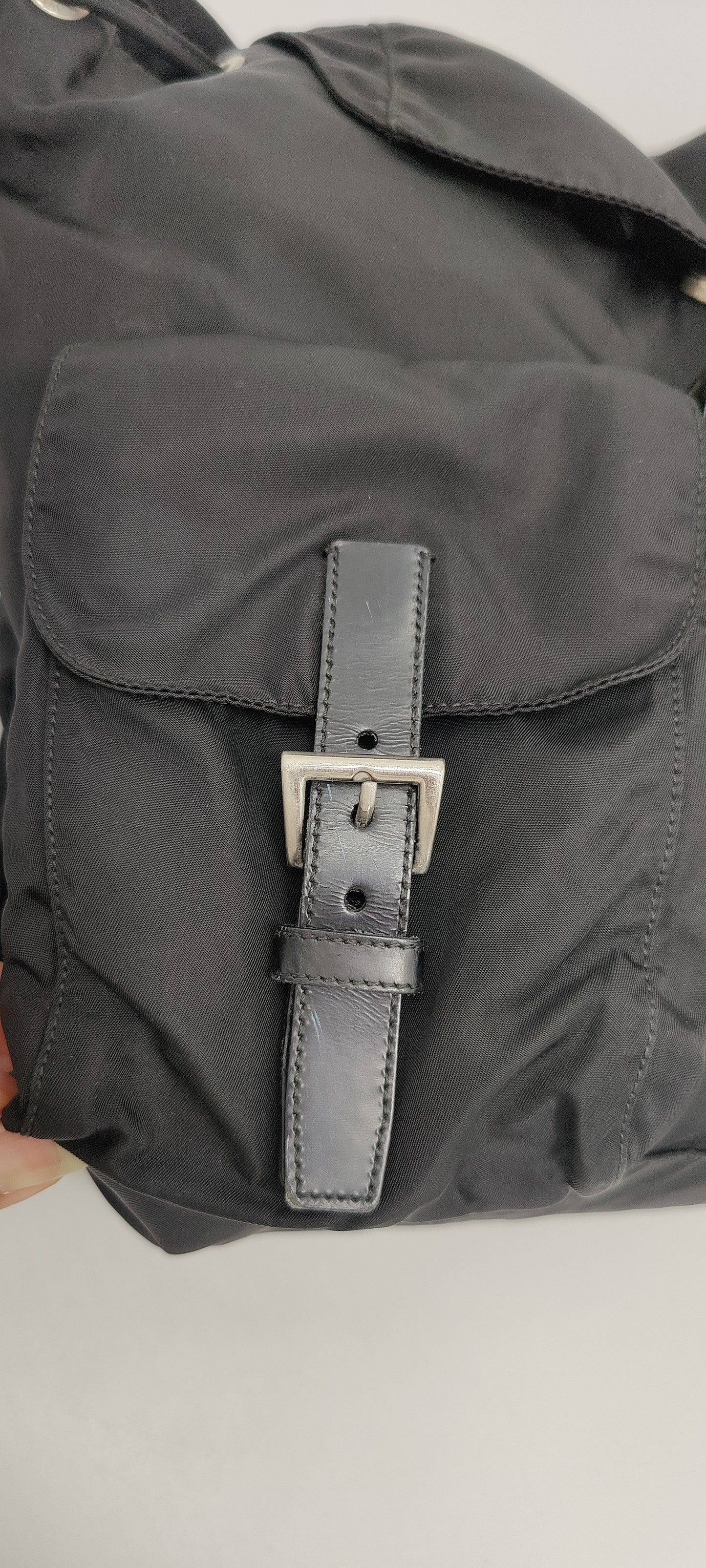 Prada Backpack in Black Nylon