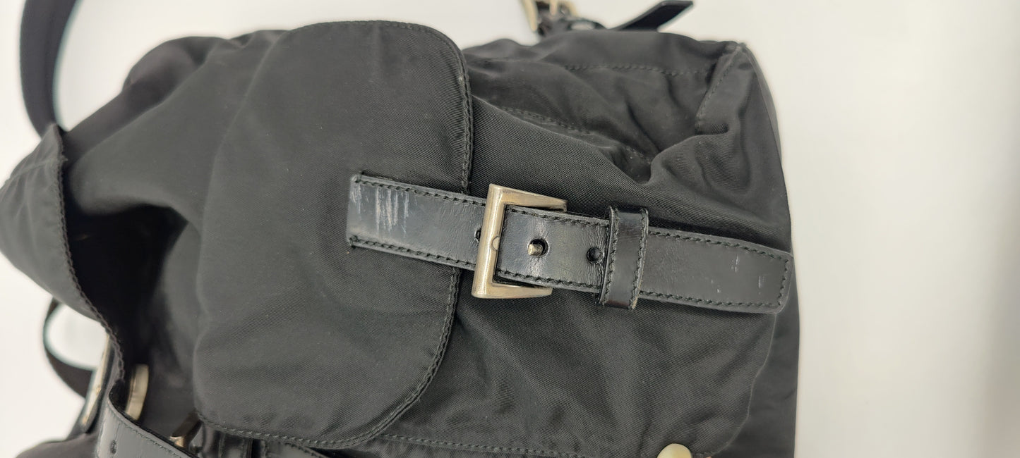 Prada Backpack in Black Nylon